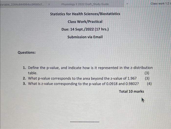 solved-1-define-the-p-value-and-indicate-how-is-it-chegg