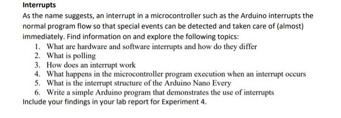 Arduino uno interrupt example