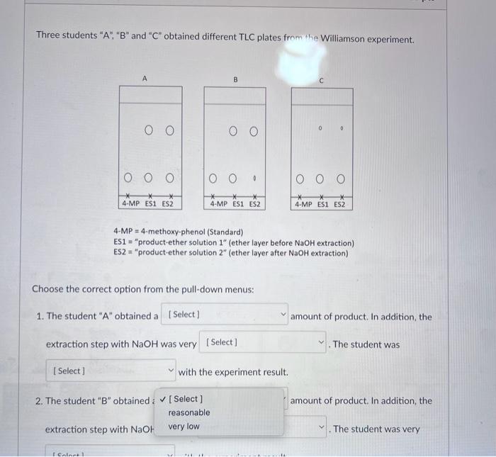 Three students " A ", "B" and " C " obtained | Chegg.com