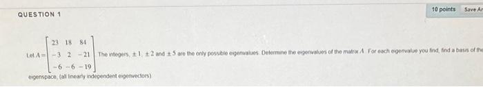Solved Please write out your answer. This is Linear Algebra. | Chegg.com