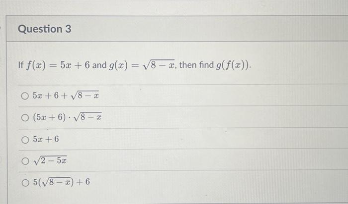 Solved F X 5x 6 And