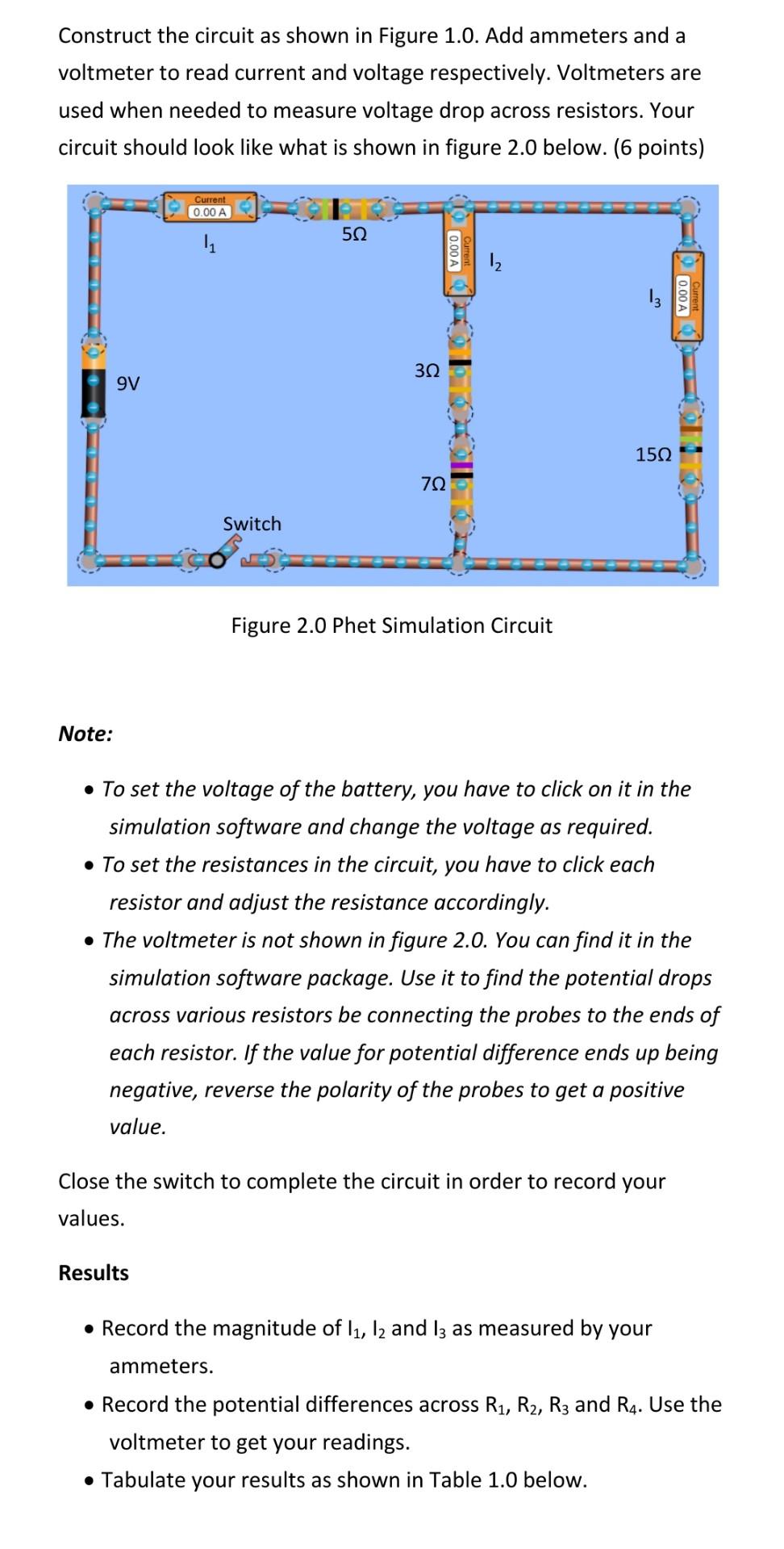 Solved Construct the circuit as shown in Figure 1.0. Add | Chegg.com