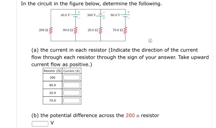 Solved In The Circuit In The Figure Below, Determine The | Chegg.com