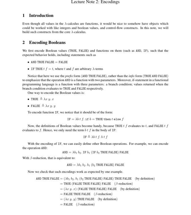 Problem 4 [9pt) Recall that under Church encoding, we | Chegg.com