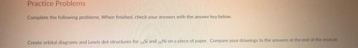 Solved Practice Problems Complete the following problems. | Chegg.com
