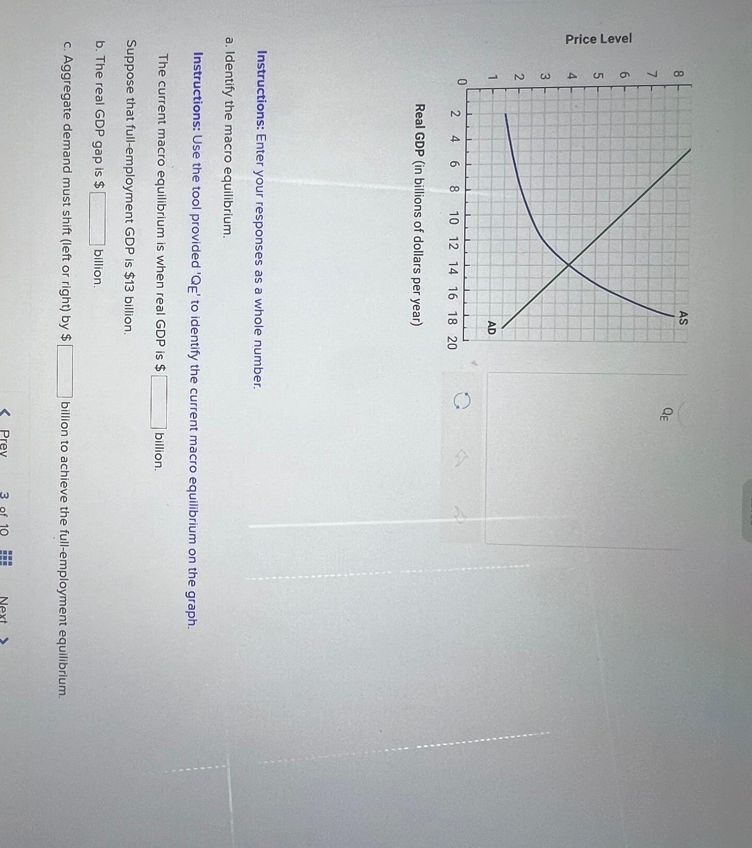 Solved Real GDP (in Billions Of Dollars Per | Chegg.com