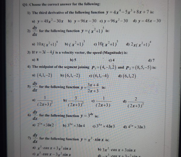 Solved It is possible to solve this question as quickly as | Chegg.com
