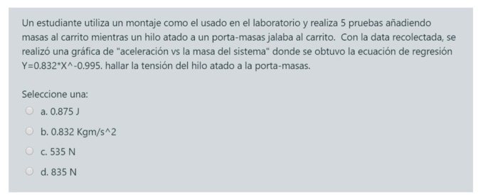 Solved A student uses a setup like the one used in the lab | Chegg.com