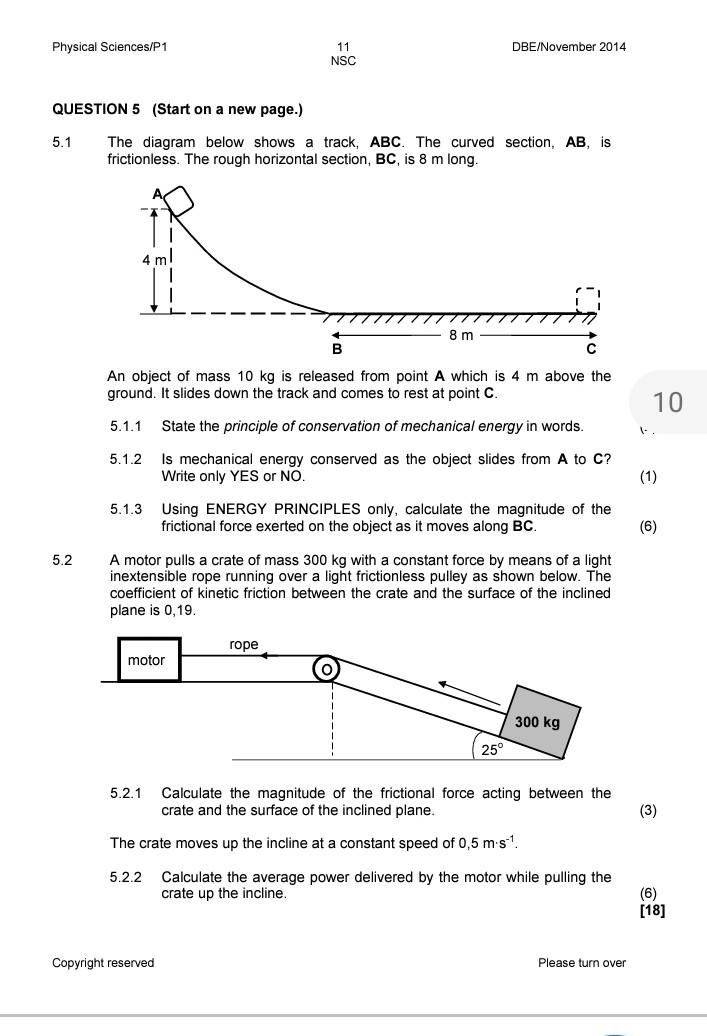 Solved QUESTION 5 (Start on a new page.) 5.1 The diagram | Chegg.com