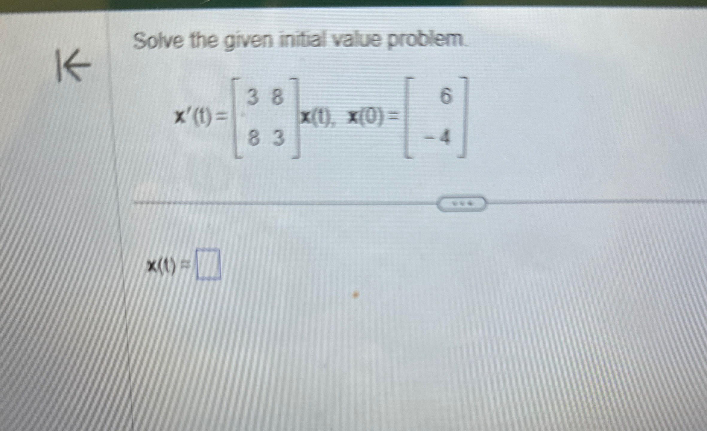Solved Solve the given initial value | Chegg.com