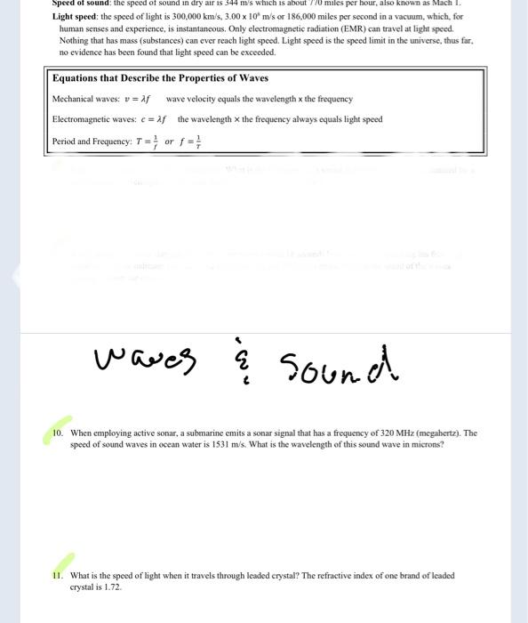 Speed of Light Worksheet DCJSSS