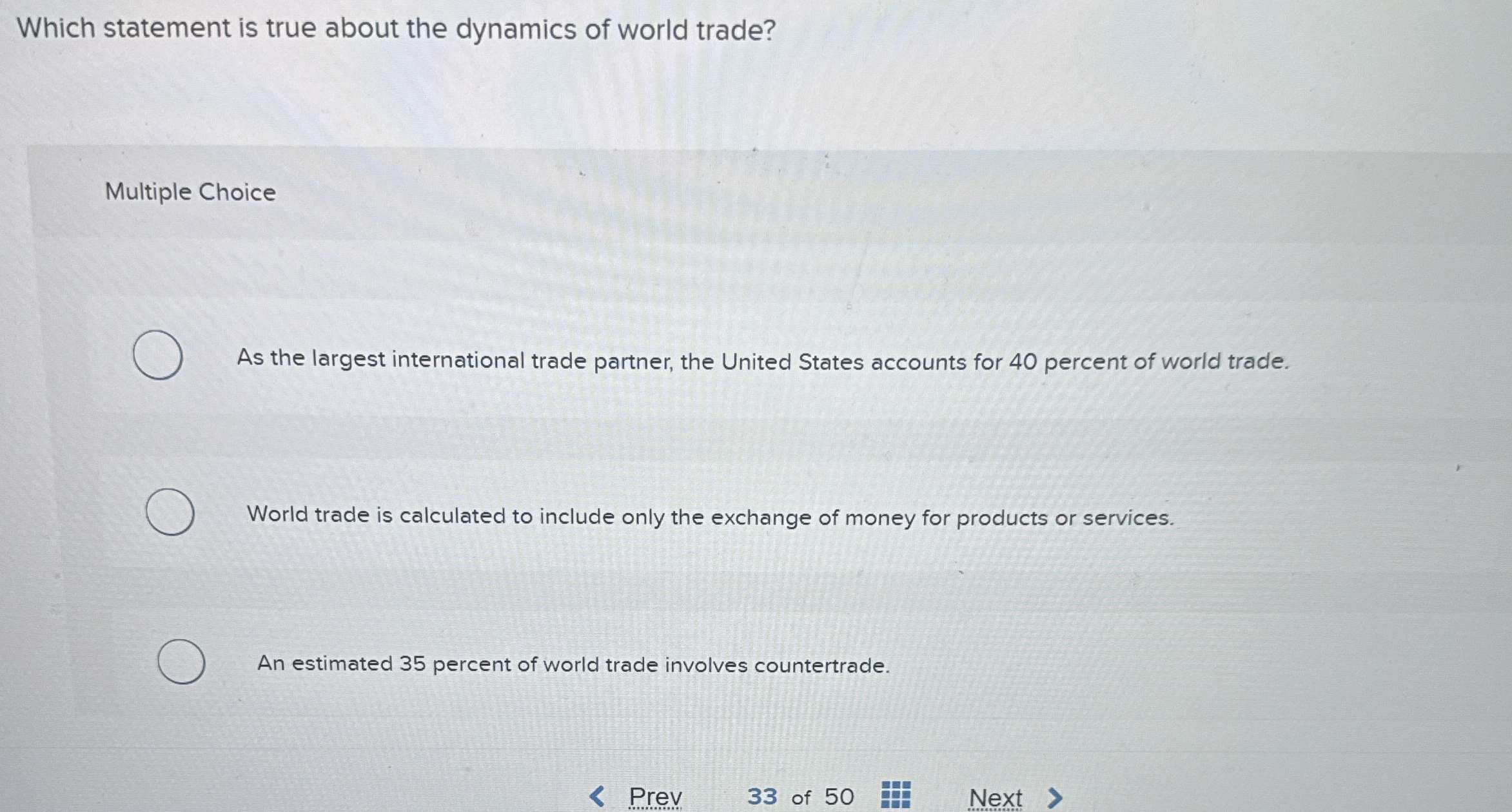 Solved Which statement is true about the dynamics of world | Chegg.com