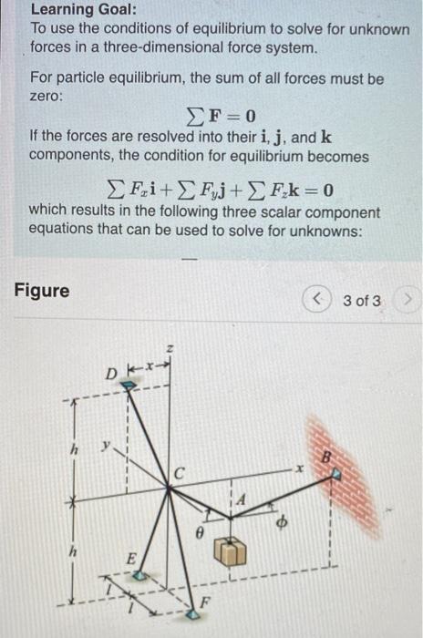 Solved Learning Goal: To use the conditions of equilibrium | Chegg.com