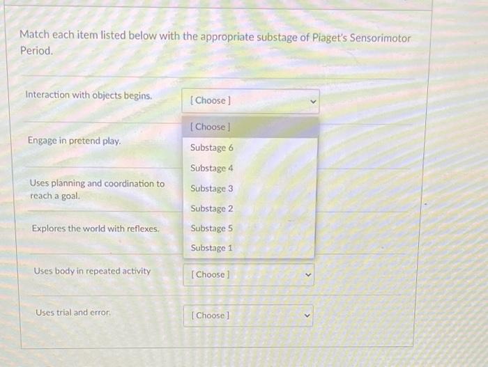 Solved Match each item listed below with the appropriate Chegg