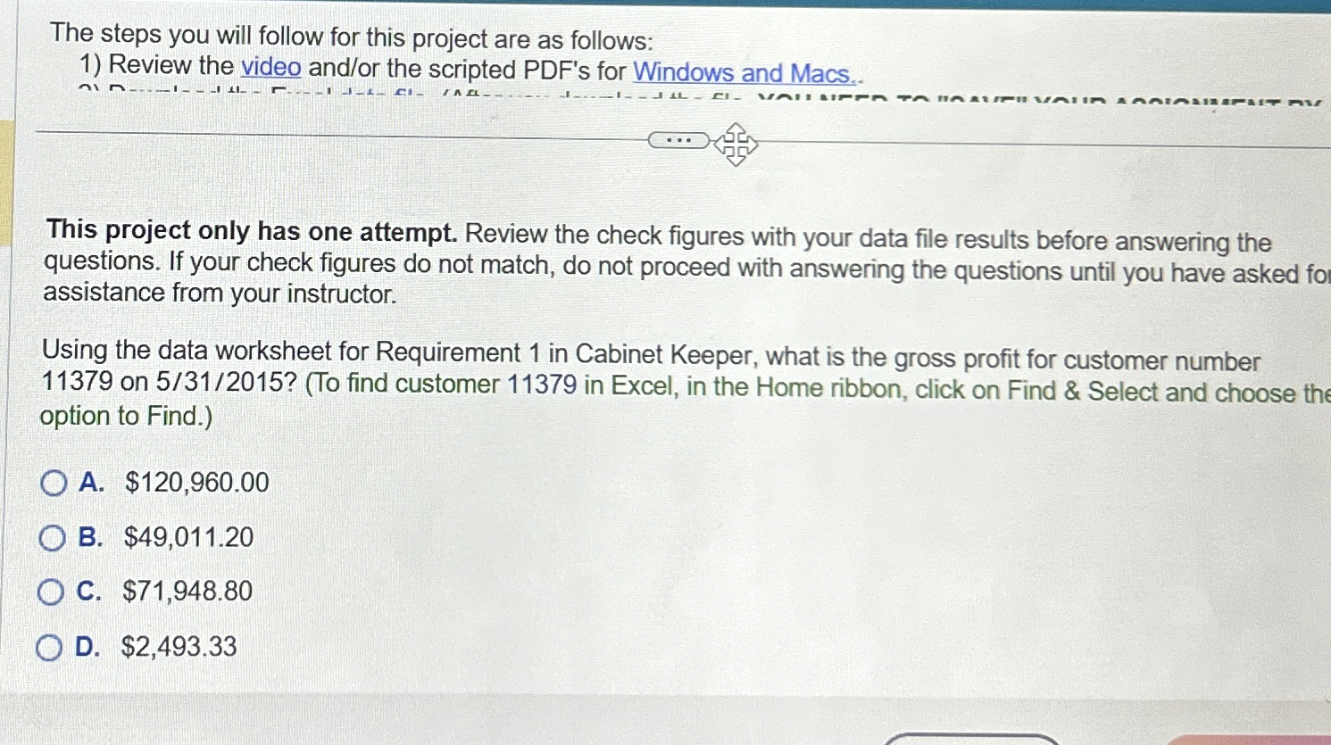 Solved The steps you will follow for this project are as | Chegg.com