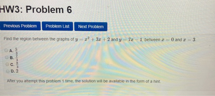 Solved HW3: Problem 6 Previous Problem Problem List Next | Chegg.com