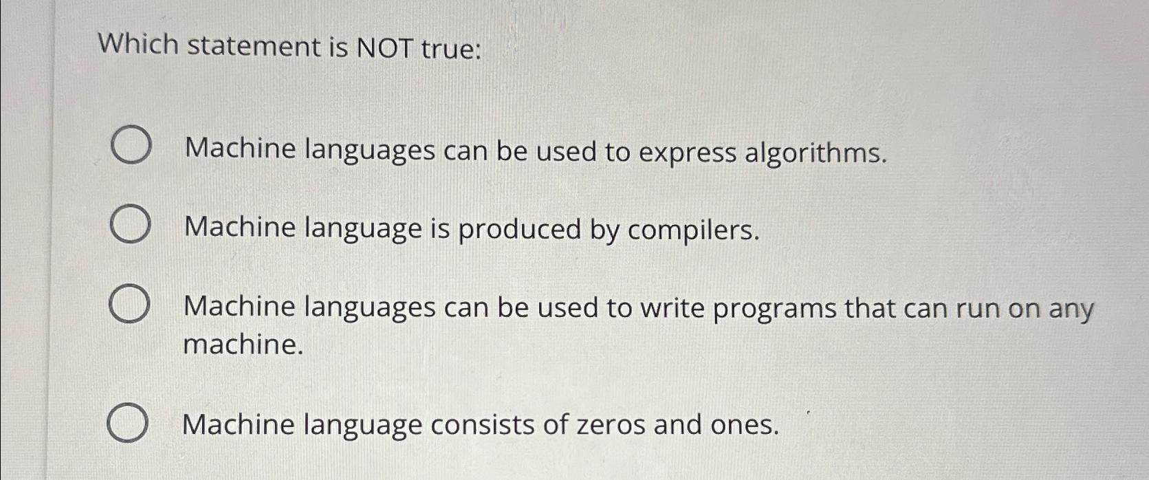 Machine sales language algorithms