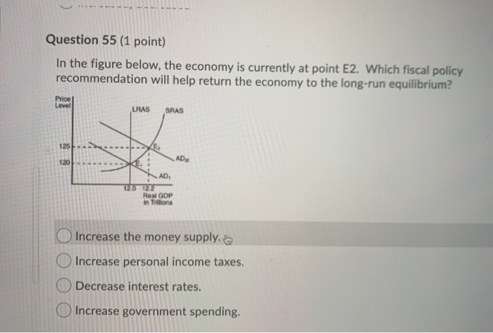 Solved Question 55 1 Point In The Figure Below The Chegg