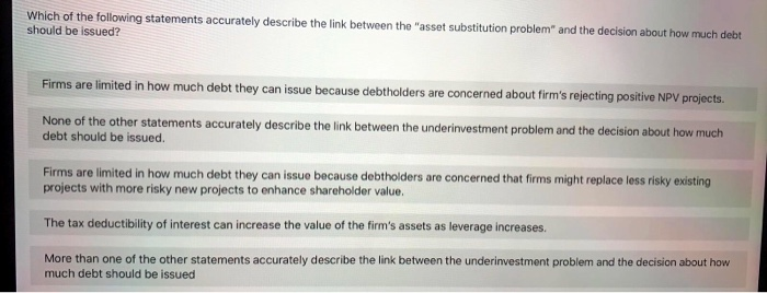 Solved Which of the following statements accurately describe | Chegg.com