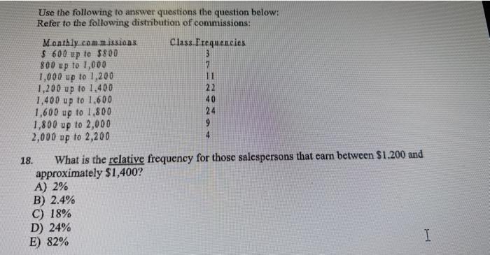 Solved Use the following to answer questions the question | Chegg.com