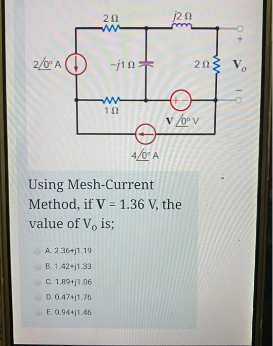 Solved 222 J2w 2 04 J127 213 V O 122 Vlov 4 0 A Us Chegg Com