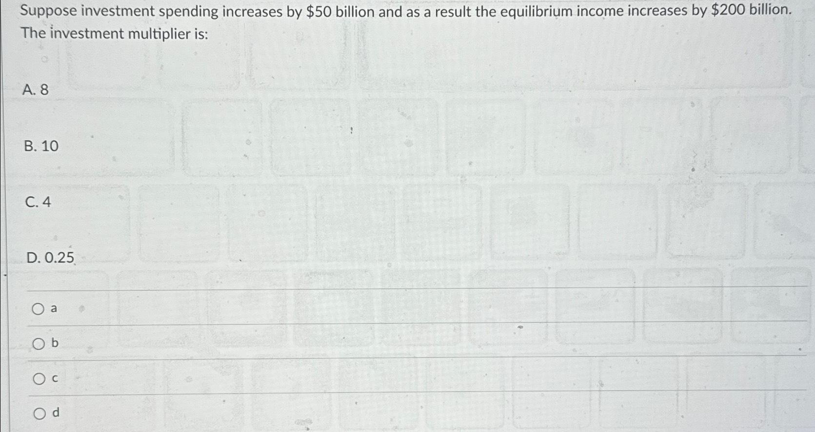 solved-suppose-investment-spending-increases-by-50-billion-chegg