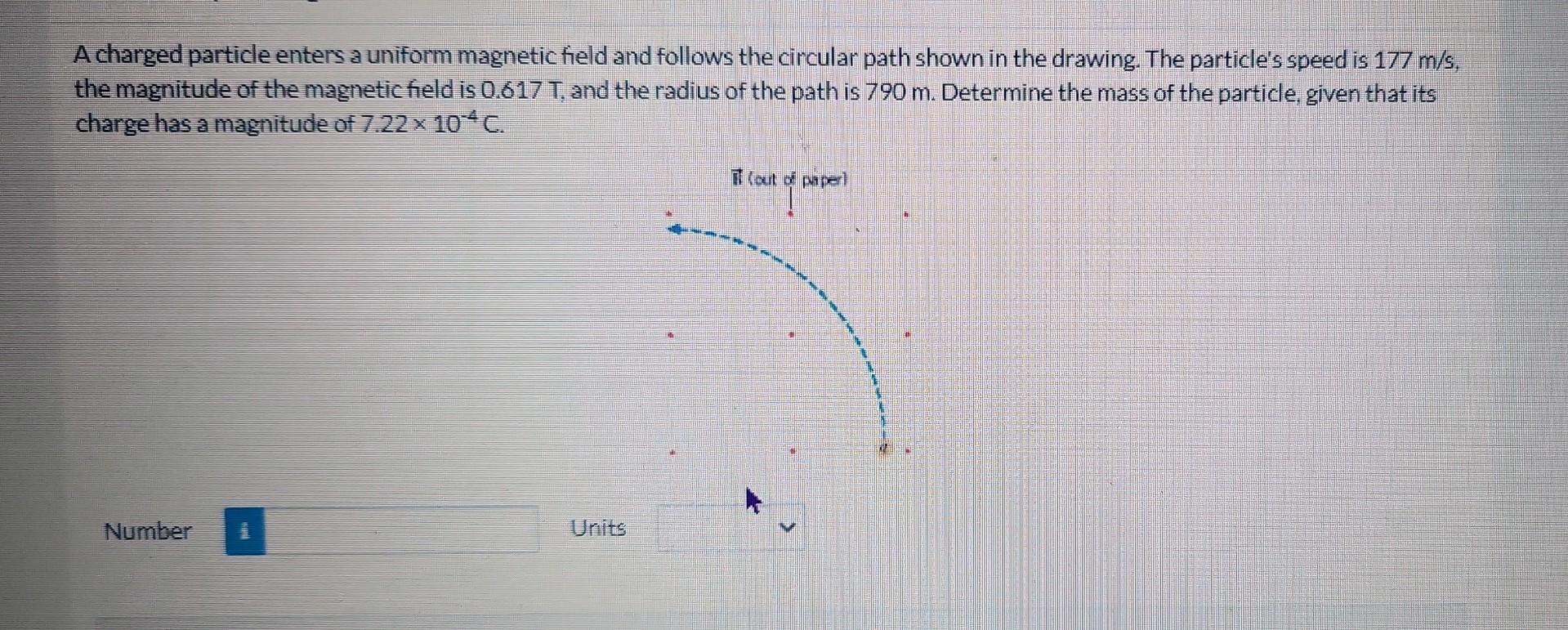 Solved A Charged Particle Enters A Uniform Magnetic Field | Chegg.com