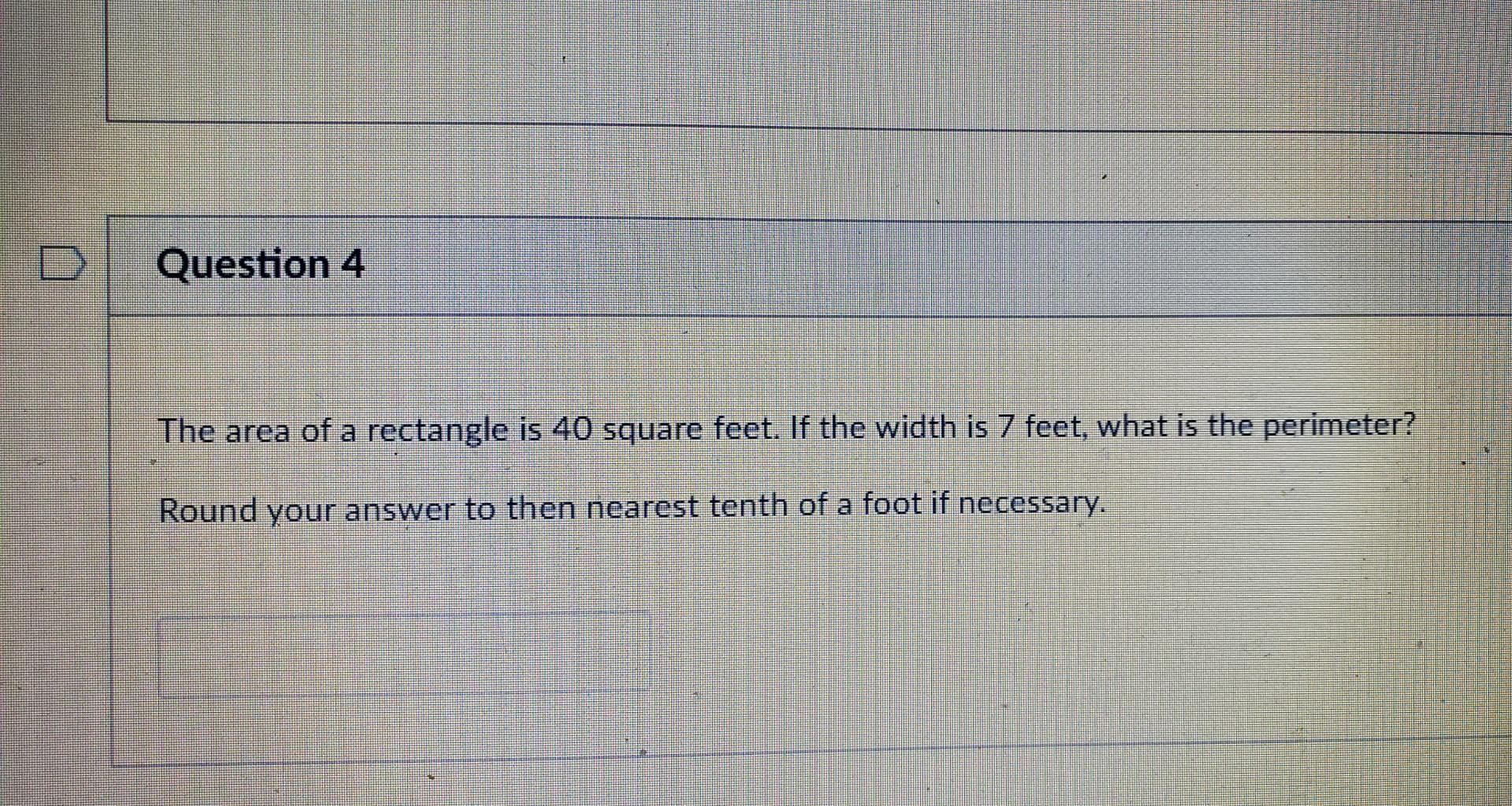 solved-the-area-of-a-rectangle-is-40-square-feet-if-the-chegg