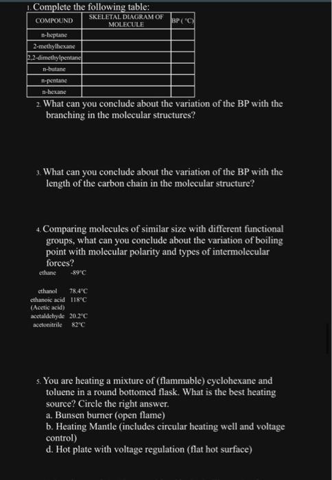 Solved 2. What can you conclude about the variation of the | Chegg.com