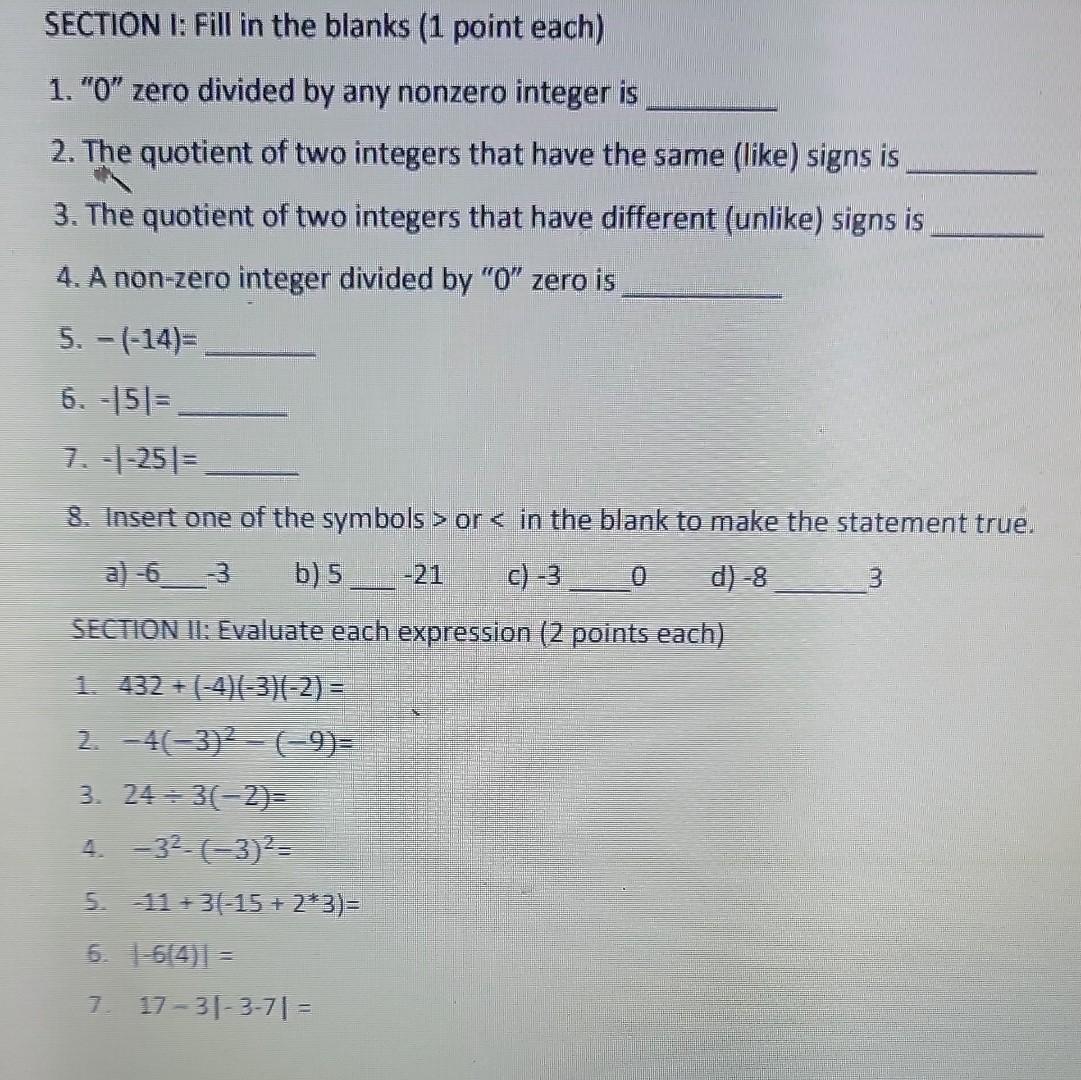 Solved] SECTION 1 SECTION 2 SECTION 3 . D Question 1 5 pts Fill in the