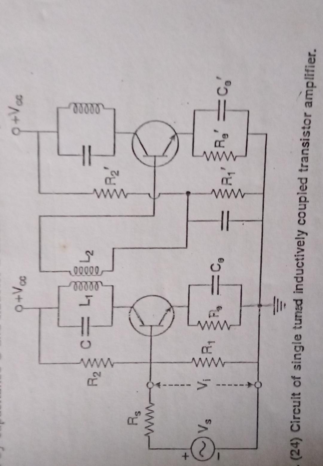Solved Analyse the circuit of a Single Tuned Inductively | Chegg.com