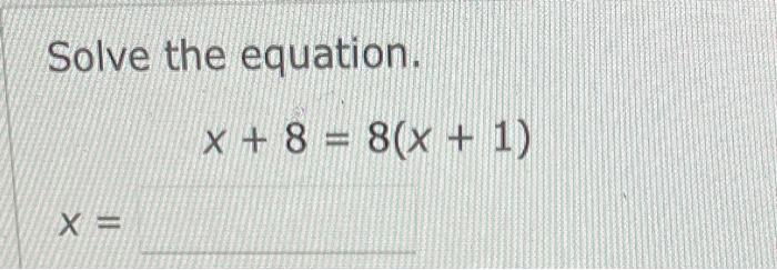 Solved Solve The Equation Give An Exact Answer Do Not