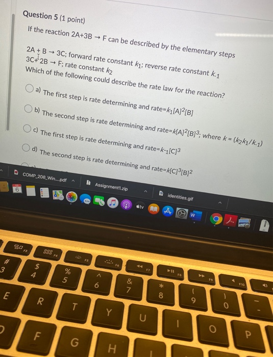Solved Consider the following reaction: 2A + B + E Using | Chegg.com