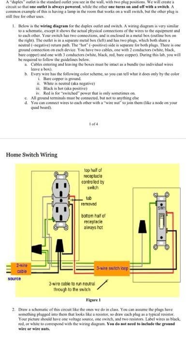 receptacle wiring diagram examples