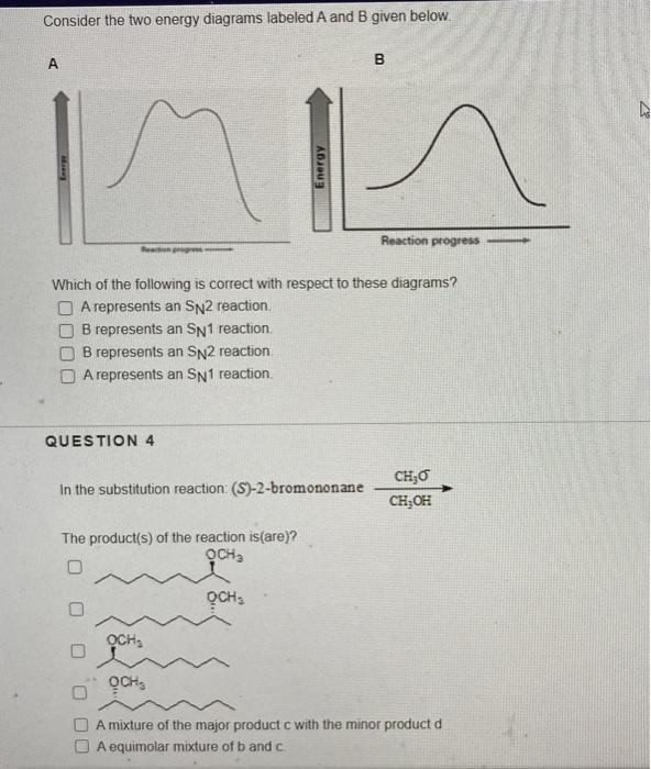 Solved Consider the two energy diagrams labeled A and B | Chegg.com