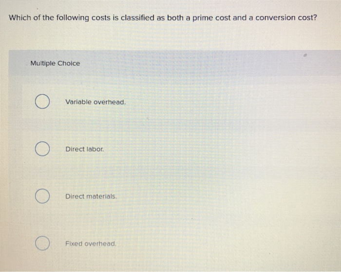 Solved An example of a committed fixed cost would be