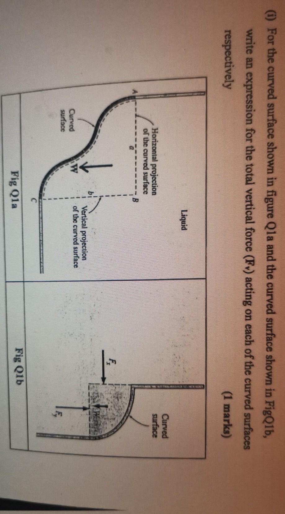 Solved (i) For the curved surface shown in figure Qla and | Chegg.com