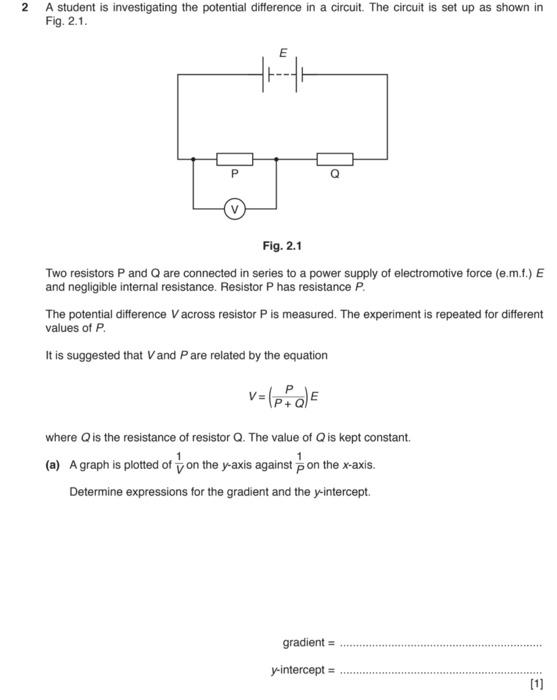Solved N A student is investigating the potential difference | Chegg.com
