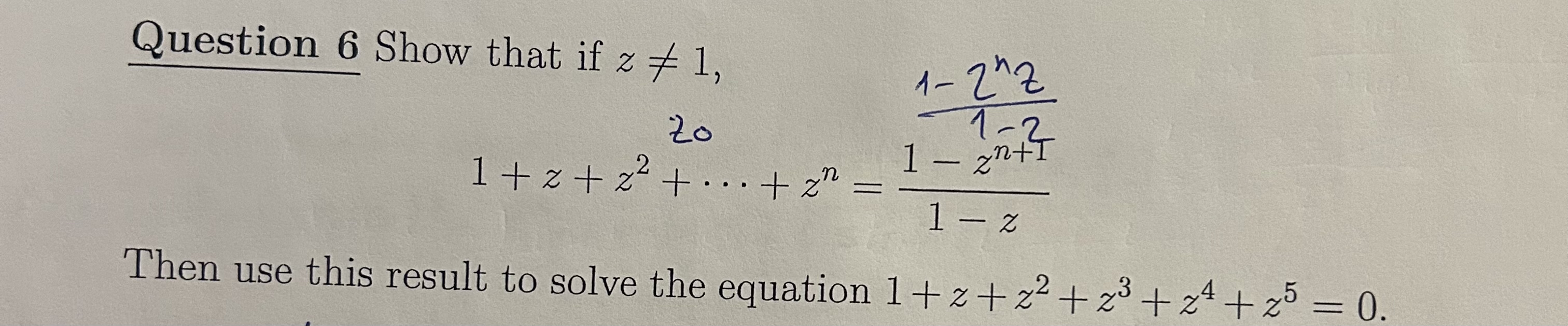 Solved Question 6 ﻿Show that if | Chegg.com