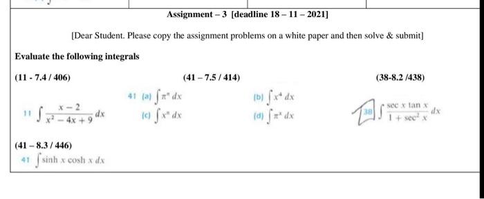Solved Assignment - 3 [deadline 18 - 11 - 2021] [Dear | Chegg.com