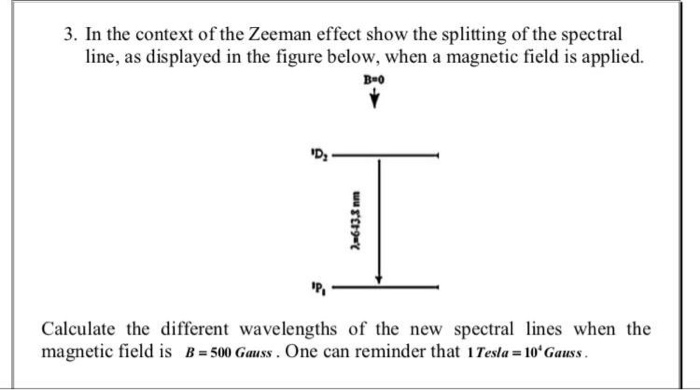 Solved 3. In the context of the Zeeman effect show the | Chegg.com