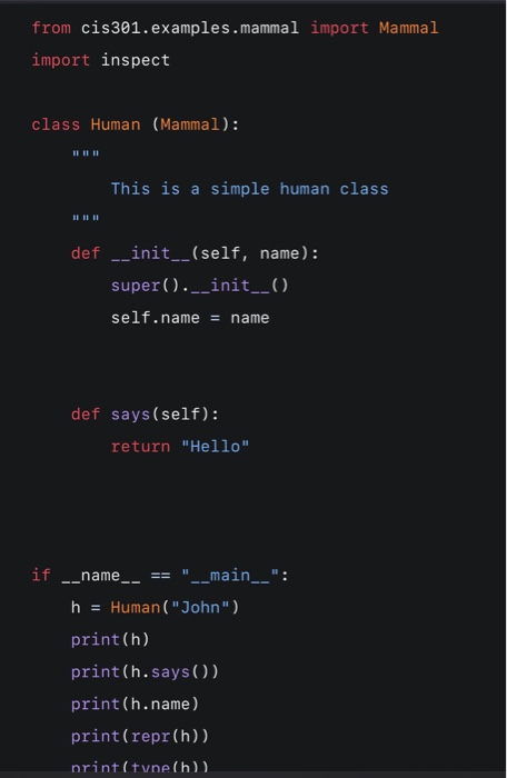 Solved Below is the skeleton of a simple Python class that