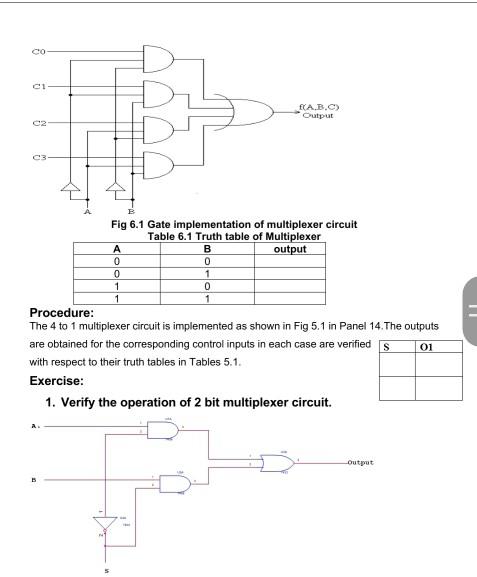 Solved EXPERIMENT NO. 6 MULTIPLEXER AND DEMULTIPLEXER | Chegg.com