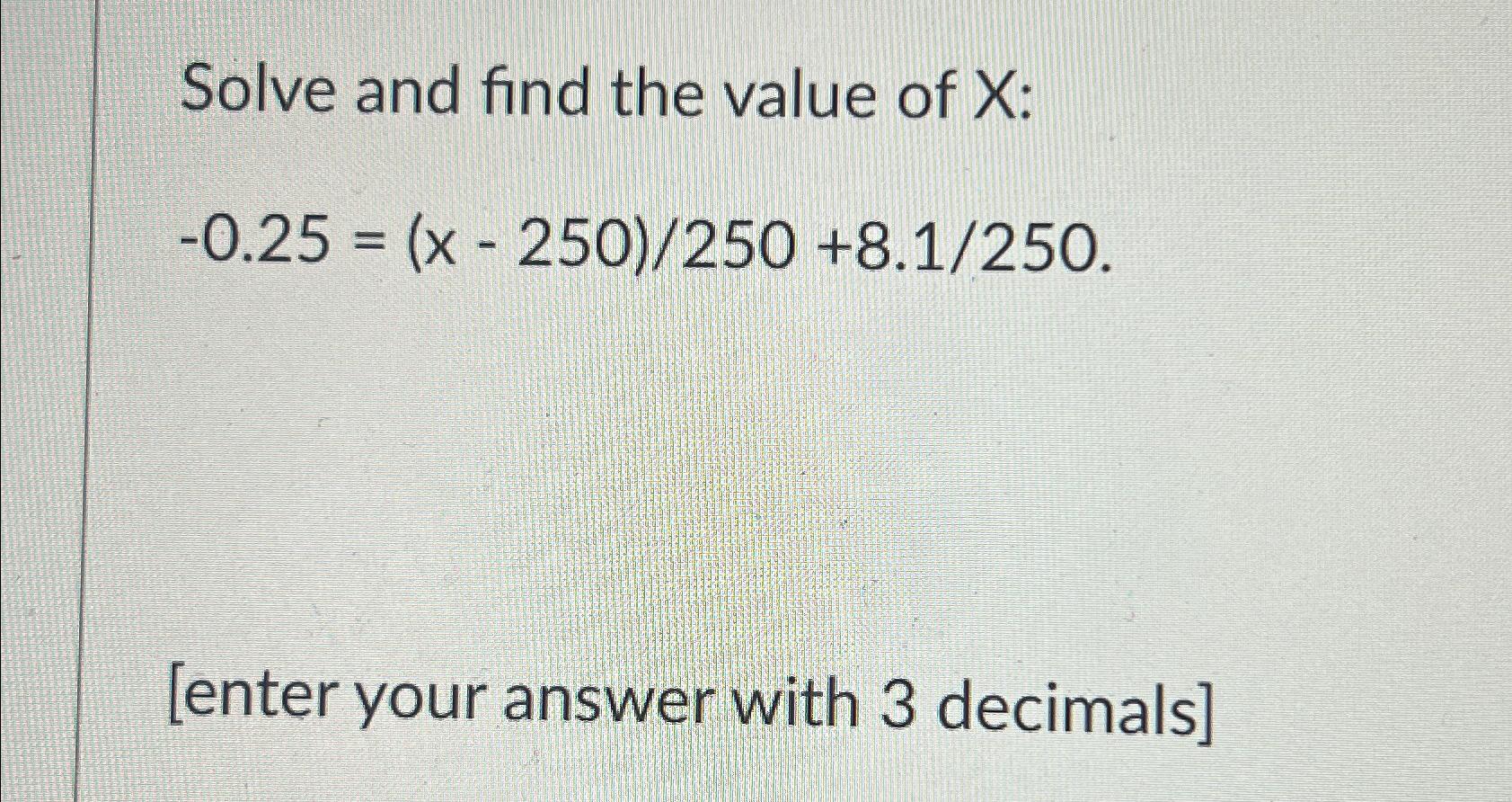 Solved Solve and find the value of x | Chegg.com