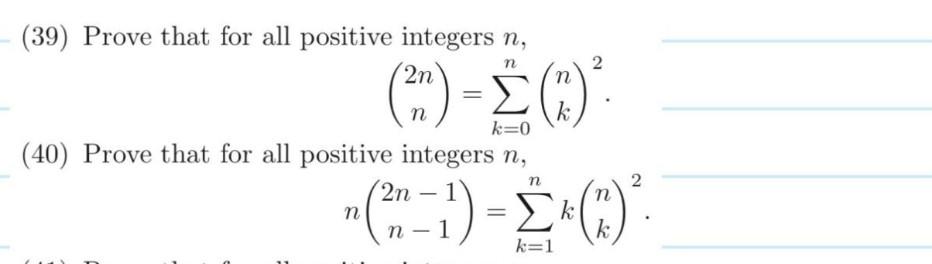 Solved (39) Prove That For All Positive Integers N, | Chegg.com