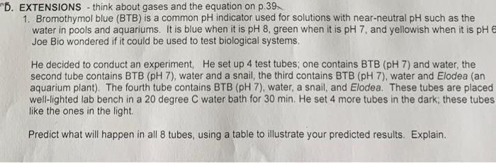 Solved EXTENSIONS - think about gases and the equation on | Chegg.com