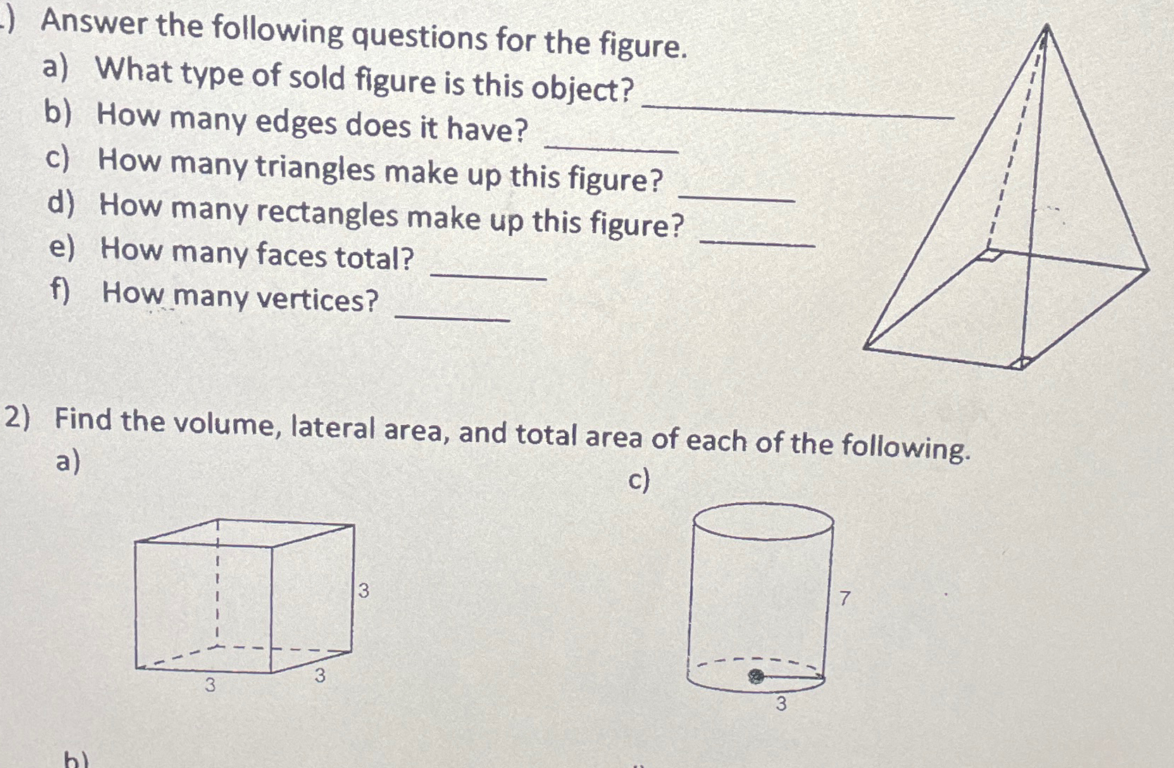 Answer the following questions for the figure.a) | Chegg.com