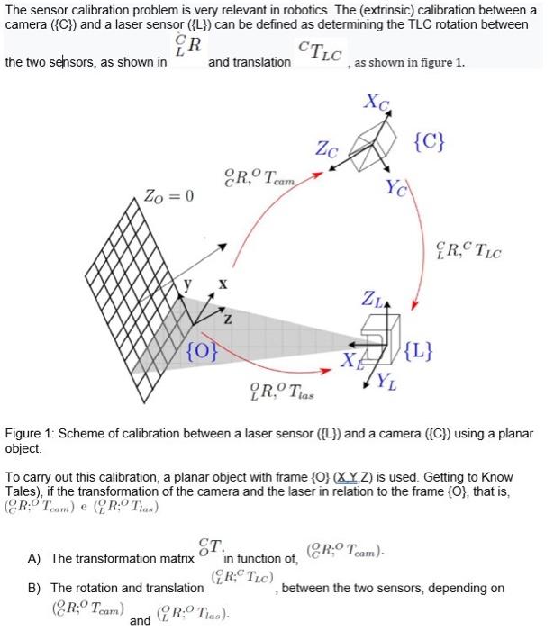 Solved The sensor calibration problem is very relevant in