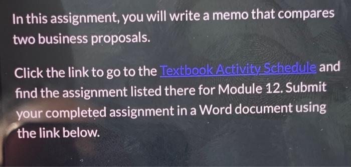 sample memo for assignment