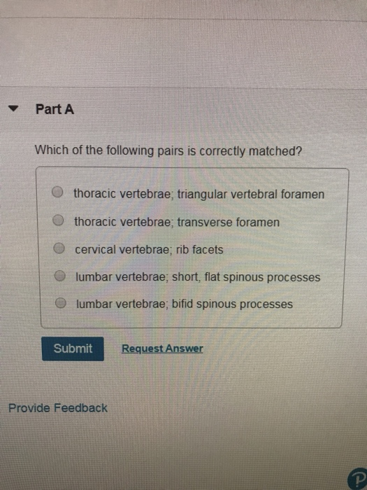 Solved Part A Which of the following pairs is correctly | Chegg.com